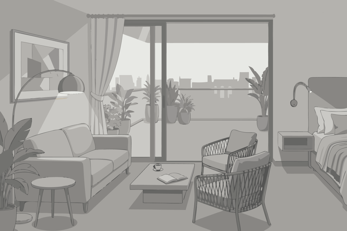 Dreibettzimmer im Nebengebäude